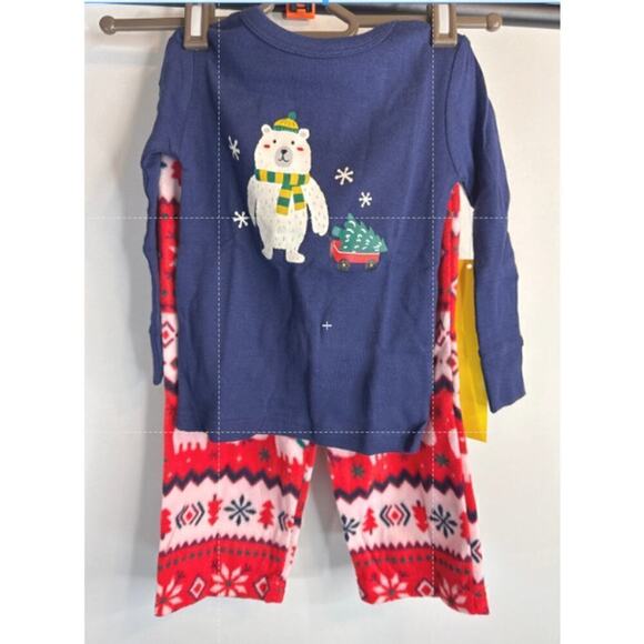 Cat & Jack Winter Holiday Theme Sleepwear 2 piece Set Unisex 3T‎ NWT - Picture 1 of 8